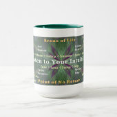 あなたの直観のコップに聞いて下さい マグカップ (中央)