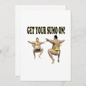 あなたの相撲を得て下さい 招待状 (正面/裏面)