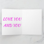 あなたの真の愛の混色のためのロマンチックな詩 カード (内部)