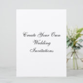 あなたの真珠の結婚式招待状6.5" x 8.75" 招待状 (スタンド正面)