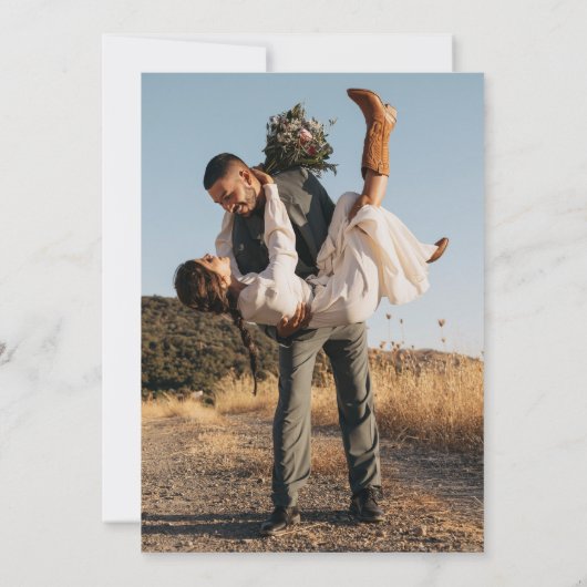 あなたの瞬間、あなたのデザインパーソナライズされた- 結婚. 招待状 (裏面)