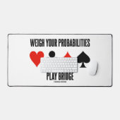 あなたの確率を計遊測するブリッジカードのスーツ デスクマット (キーボード&マウス)