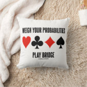 あなたの確率を計遊測するブリッジ4カードスーツ クッション (ブランケット)