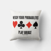 あなたの確率を計遊測するブリッジ4カードスーツ クッション (裏面)