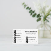 あなたの社会的なアイコンを選んで下さい 名刺 (スタンド正面)