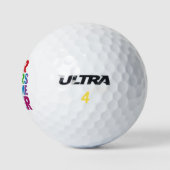 あなたの祈りで私はさらにゲイに Rainbow Pride Flag LGBT ゴルフボール (ロゴ)