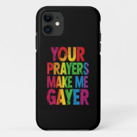 あなたの祈りで私はもっとゲイ Rainbow Pride Flag LGBT