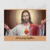 あなたの祈りの言葉カードの訪問で閉じる少し ポストカード (正面)