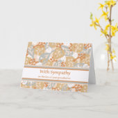 あなたの祖父の損失の悔やみや弔慰を使って カード (黄色い花)