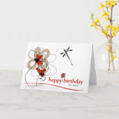 あなたの祝素晴らしさ(誕生日カード) カード (黄色い花)