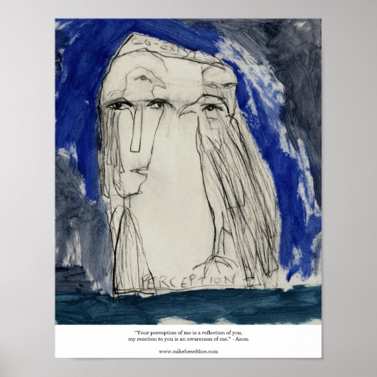 あなたの私に対する認識は、あなたを反映している – Anon ポスター (正面)
