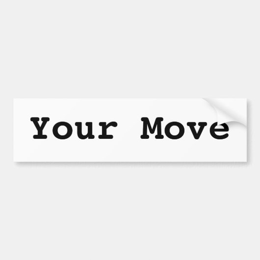 あなたの移動 バンパーステッカー (正面)