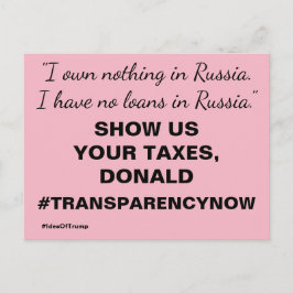 あなたの税金トランプの抵抗を表示 ポストカード
