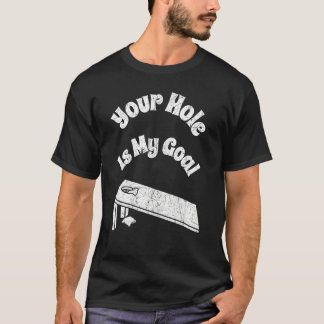 あなたの穴が僕のゴール コーンホール チーム ビーンバッグ Tシャツ