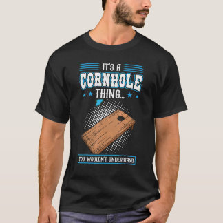 あなたの穴が私のゴール コーンホール Tシャツ