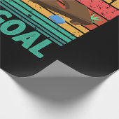 あなたの穴は私のゴールコーンホールチーム豆バッグ恋人 ラッピングペーパー (角)