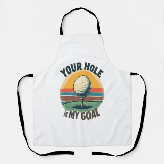 あなたの穴は私のゴールゴルフのゴルファーだ エプロン (正面)