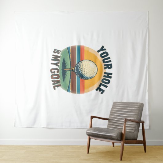 あなたの穴は私のゴールゴルフのゴルファーだ タペストリー (インサイチュ(横))