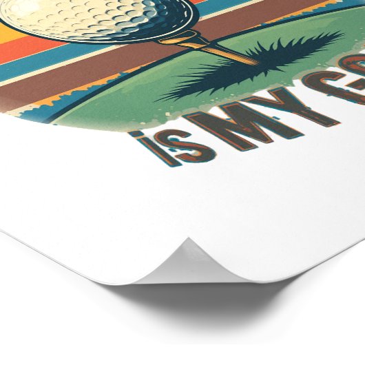 あなたの穴は私のゴールゴルフのゴルファーだ ポスター (角)