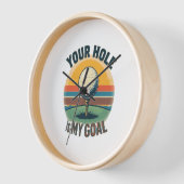 あなたの穴は私のゴールゴルフのゴルファーだ 壁時計 (傾斜)