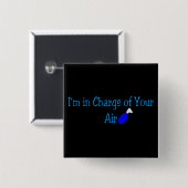 "あなたの空気"を管理する呼吸のセラピーのギフト 缶バッジ (正面&裏面)