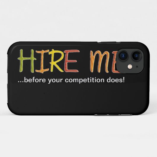 あなたの競争がiPhoneの場合をする前に私を雇って下さい Case-Mate iPhoneケース (裏面(横))