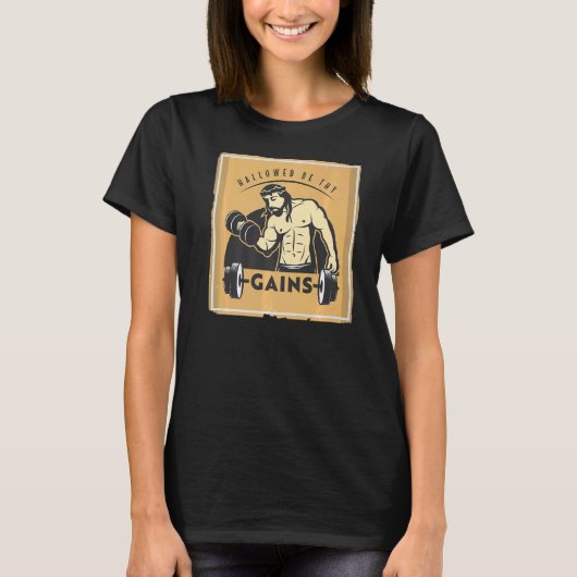 あなたの筋肉を得る許可イエス重量挙げ Tシャツ (正面)