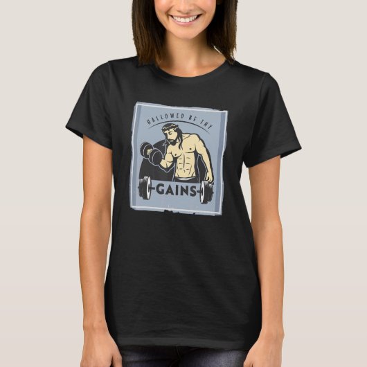 あなたの筋肉を得る許可イエス重量挙げ Tシャツ (正面)