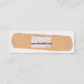 あなたの精神のプロフィールカードのためのバンド補佐官 スキニー名刺 (裏面)