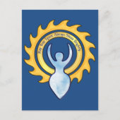 あなたの精神の輝やきの女神は明るくよろしいです ポストカード (正面)