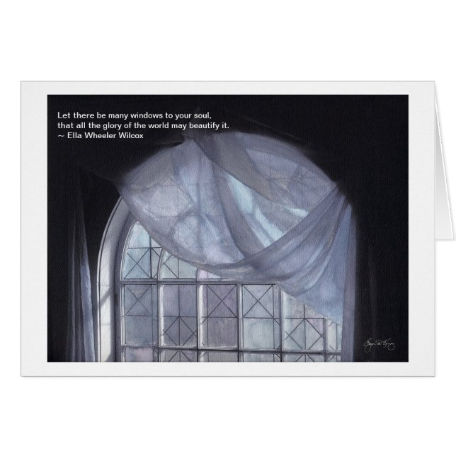 "あなたの精神へのWindows"カード (正面横)