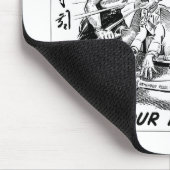 あなたの約束の漫画を打って下さい マウスパッド (コーナー)