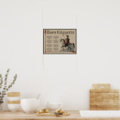 あなたの納屋のエチケットのポスターを知っている ポスター (キッチン)