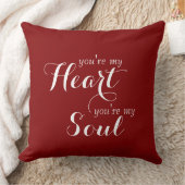 あなたの素敵なことわざ:あなたは私のハートあなたは私の魂 クッション (ブランケット)