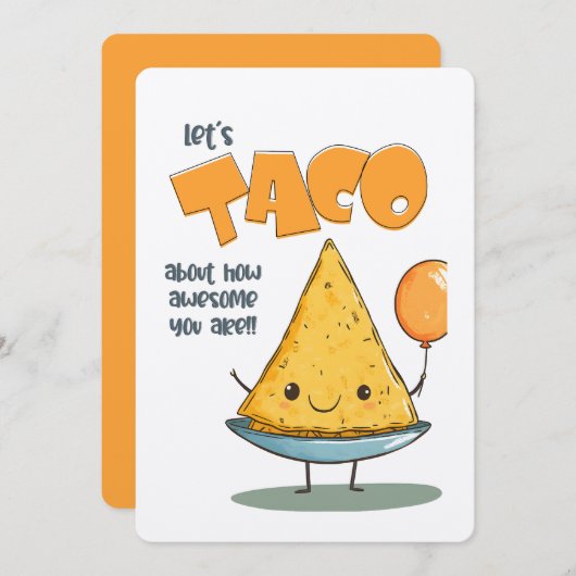 あなたの素晴らしさを語るタコの時間だ！ 招待状 (正面/裏面)