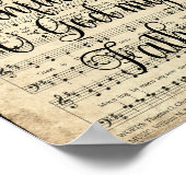 あなたの素晴らし忠実な台本ヴィンテージ賛美歌である ポスター (角)