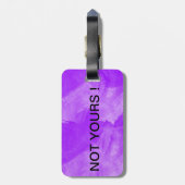 あなたの紫色の魔法使いの黒猫の魔法 ラゲッジタグ (裏面縦)