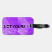 あなたの紫色の魔法使いの黒猫の魔法 ラゲッジタグ (裏面横)