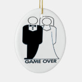 あなたの結婚したな結婚式のオーナメント上のゲーム セラミックオーナメント (右)