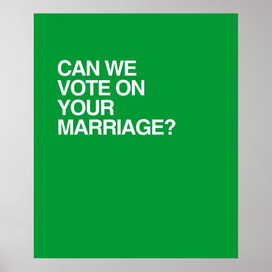 あなたの結婚に投票できるか ポスター (正面)
