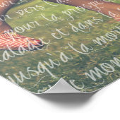 あなたの結婚写真とフランスのの結婚Vowsスクリプト ポスター (角)