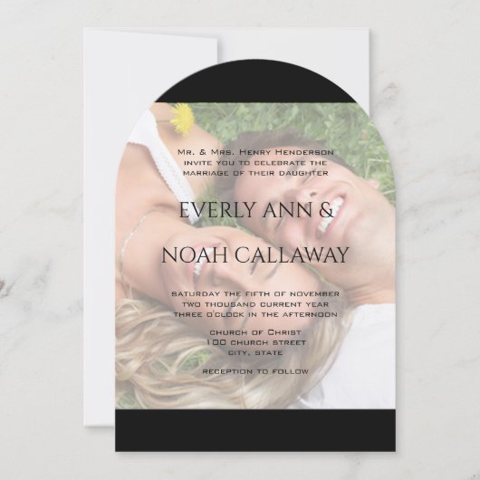 あなたの結婚写真の今日、私は私の友最高の人と結婚 招待状 (正面)