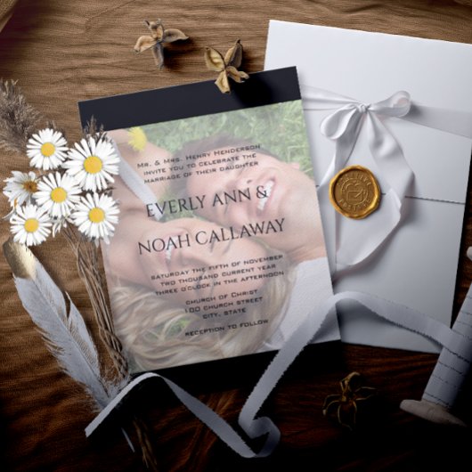 あなたの結婚写真の今日、私は私の友最高の人と結婚 招待状