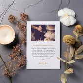 あなたの結婚写真ロマンチックなサンキューカード サンキューカード