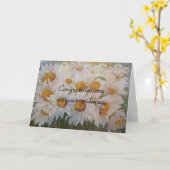 あなたの結婚式のお祝い カード (黄色い花)