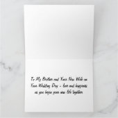 あなたの結婚式の日に彼のTUX兄弟で新郎 カード (内部)