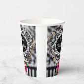 あなたの結婚式の日に紙白黒 紙コップ (左)