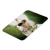 あなたの結婚式の日の写真ありがとう磁石 マグネット (左側)