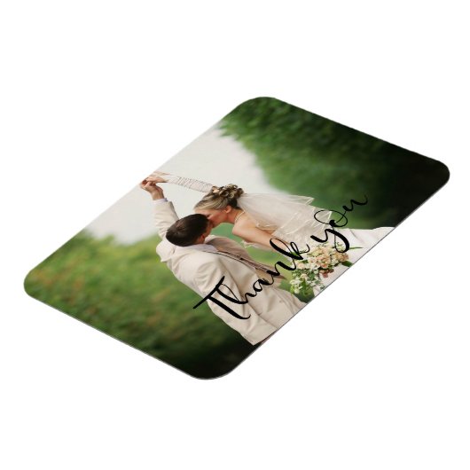 あなたの結婚式の日の写真ありがとう磁石 マグネット (左側)