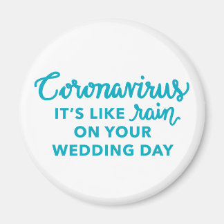 あなたの結婚式の日の文字に雨のようなものだ マグネット